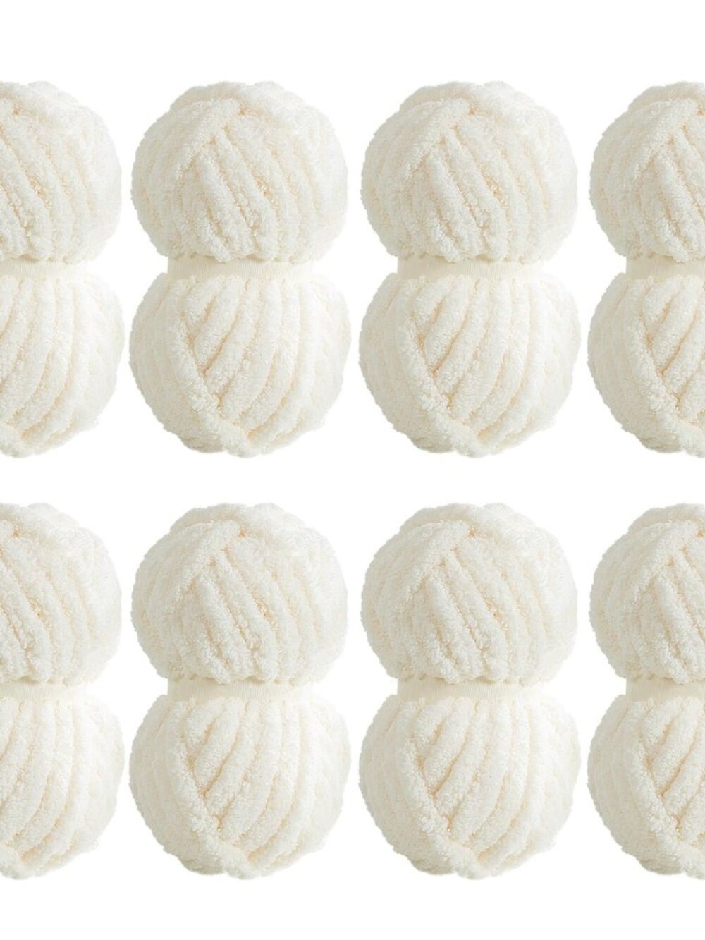 8 Pack Super Bulky Chunky Chenille Yarn for Hand Knitting,Big Yarn for Chunky